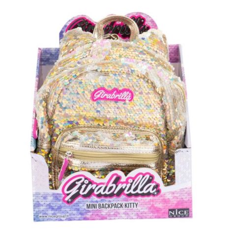 Rucsac mini Girabrilla Kitty ,   model Pisicuta cu paiete reversibile - imagine 7